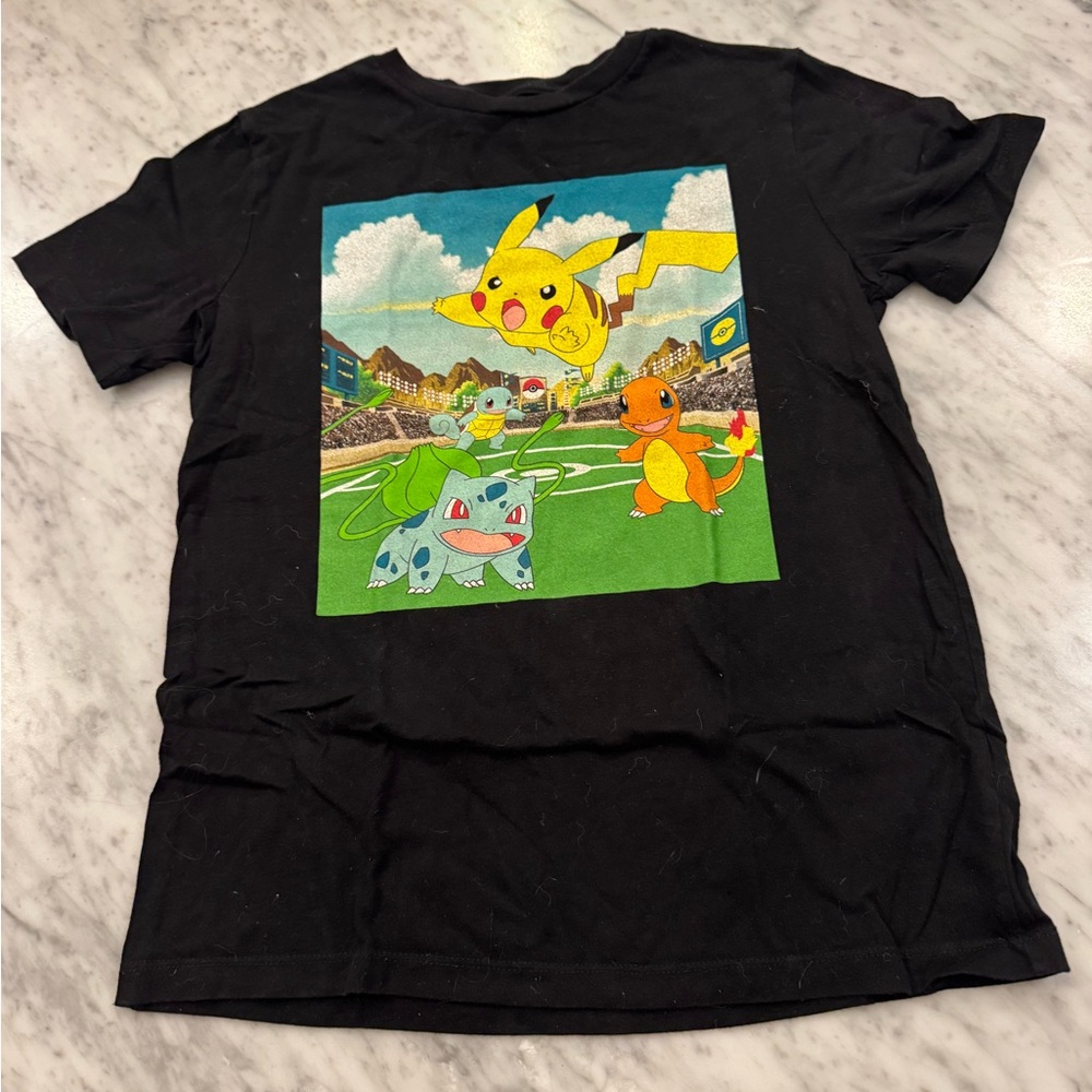 Old Navy Black Pokémon Kids T-Shirt Large 10/12